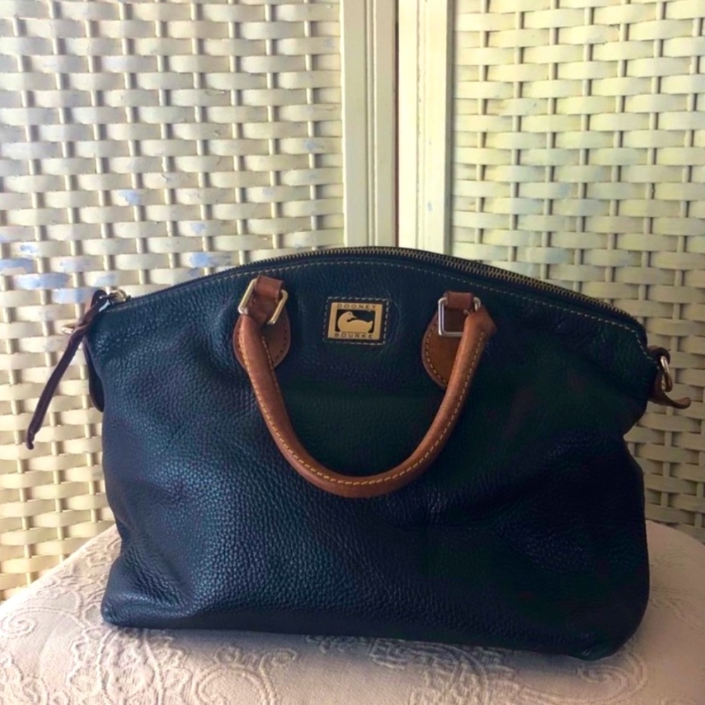 Dooney and Bourke Vintage Black Leather Bag